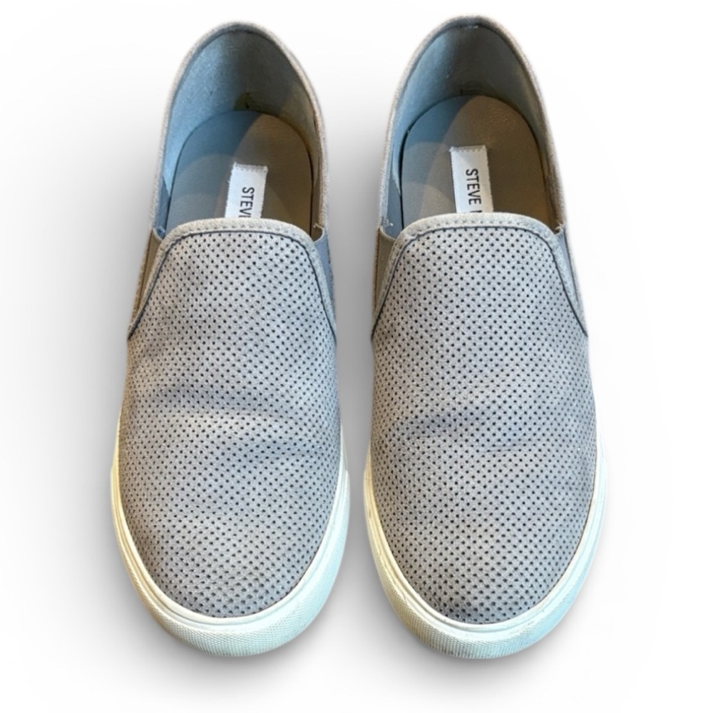 Steve Madden Zarayy Slip-on Sneakers Women’s 9.5 Perforated Gray